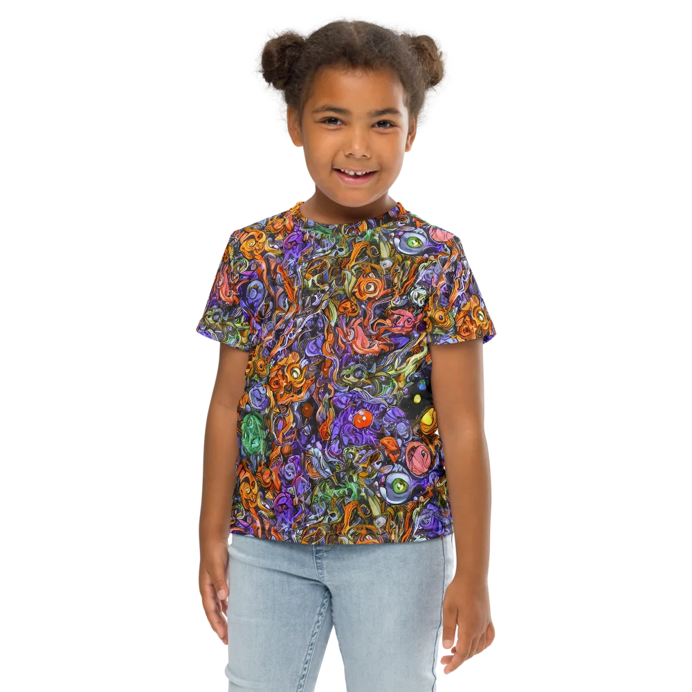 Chromatic Beasts on Kids Crew Neck T-Shirt — Front