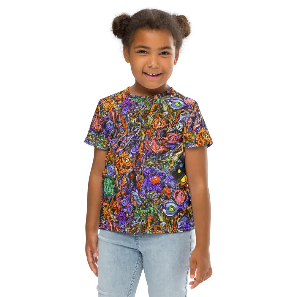 Chromatic Beasts on Kids Crew Neck T-Shirt — Front
