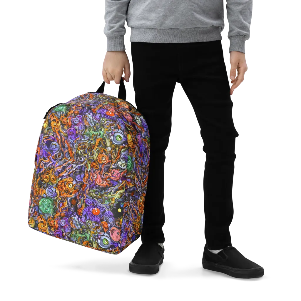 Chromatic Beasts on Minimalist Backpack — Zoomed-in