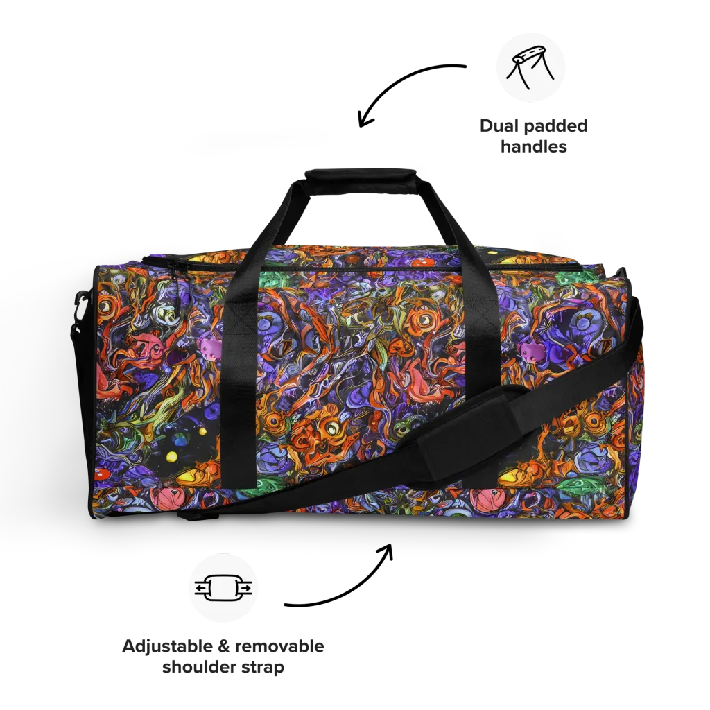 Chromatic Beasts on Duffle Bag — Front