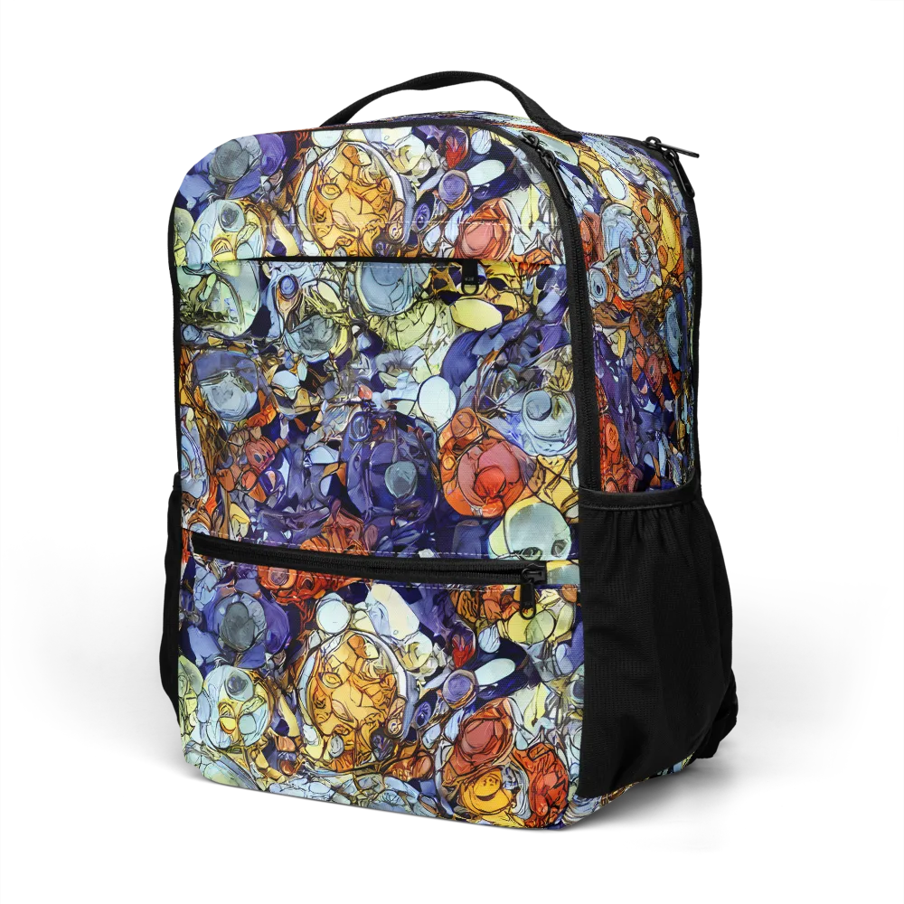 Saffron Garden on Utility Backpack — Left Front
