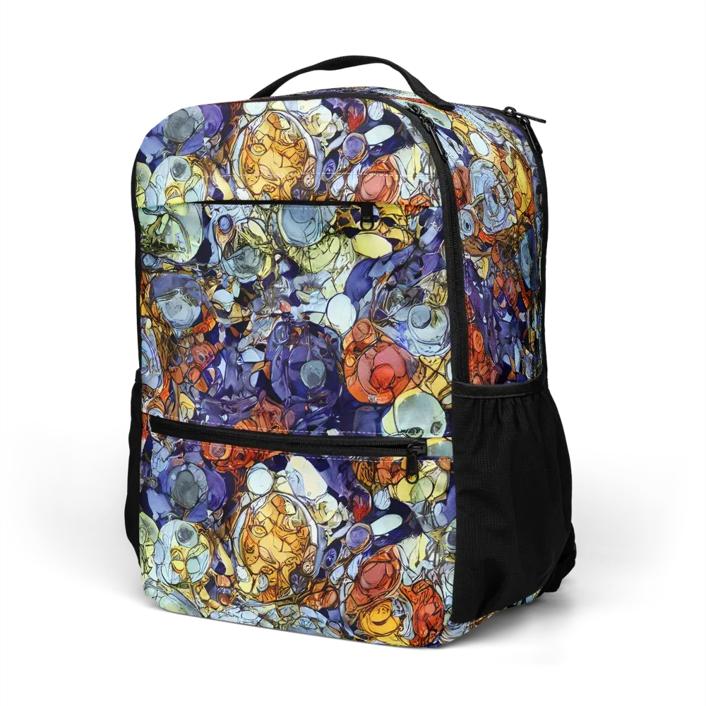 Saffron Garden on Utility Backpack — Left Front