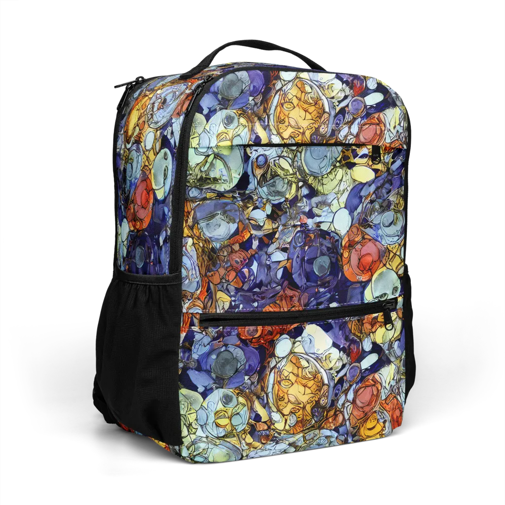 Saffron Garden on Utility Backpack — Right Front