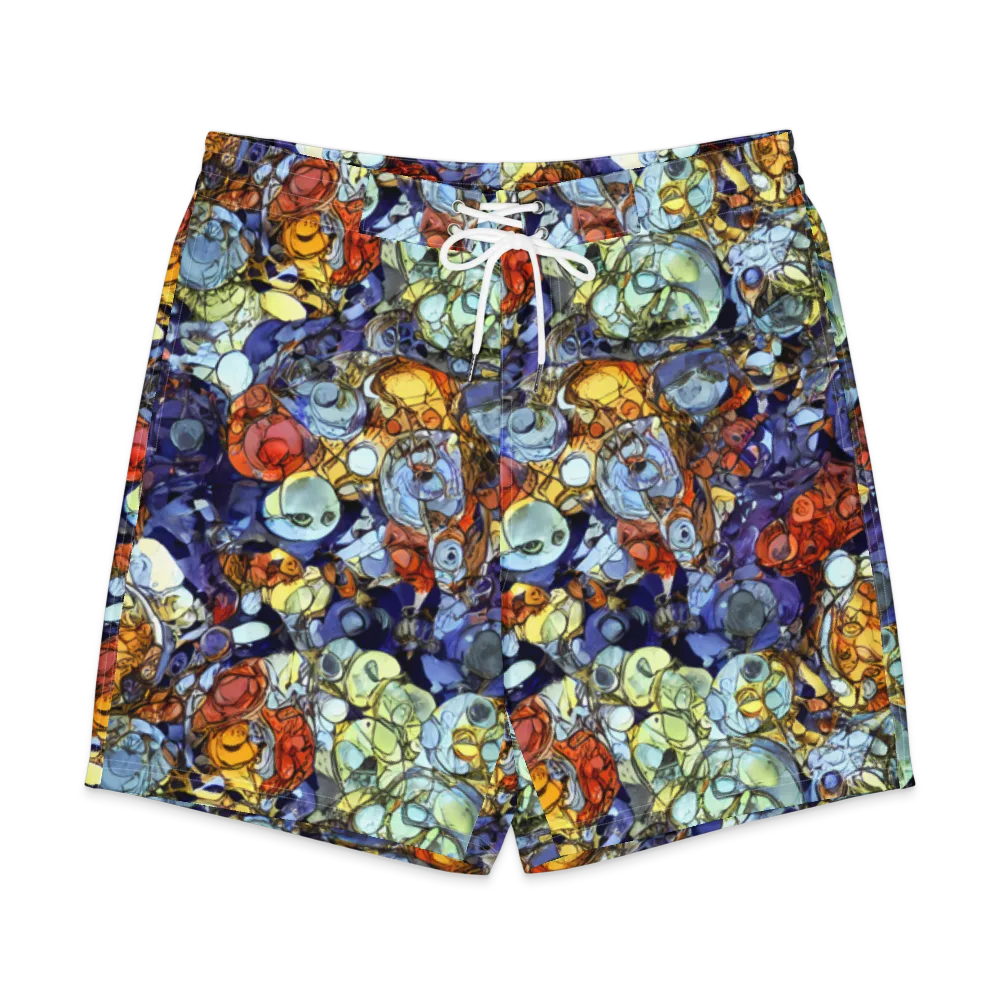 Saffron Garden on Men's Board Shorts — Front
