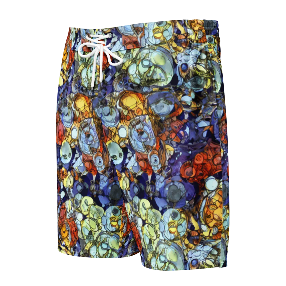 Saffron Garden on Men's Board Shorts — Front