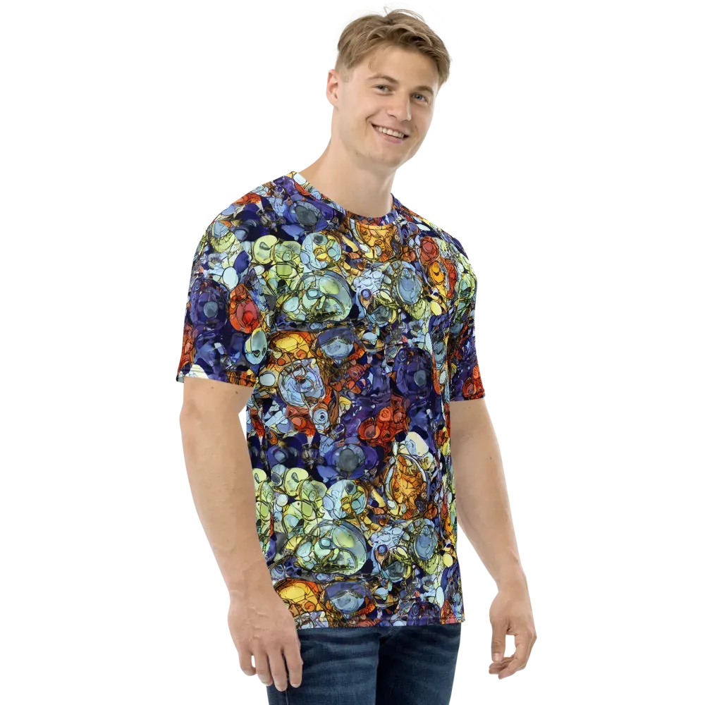 Saffron Garden on Men's Crew Neck T-Shirt — Right