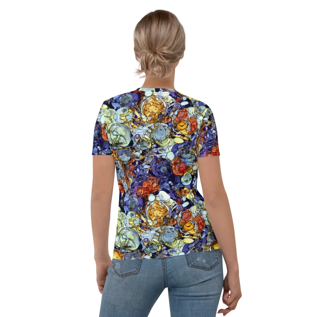 Saffron Garden on Women's Crew Neck T-Shirt — Back