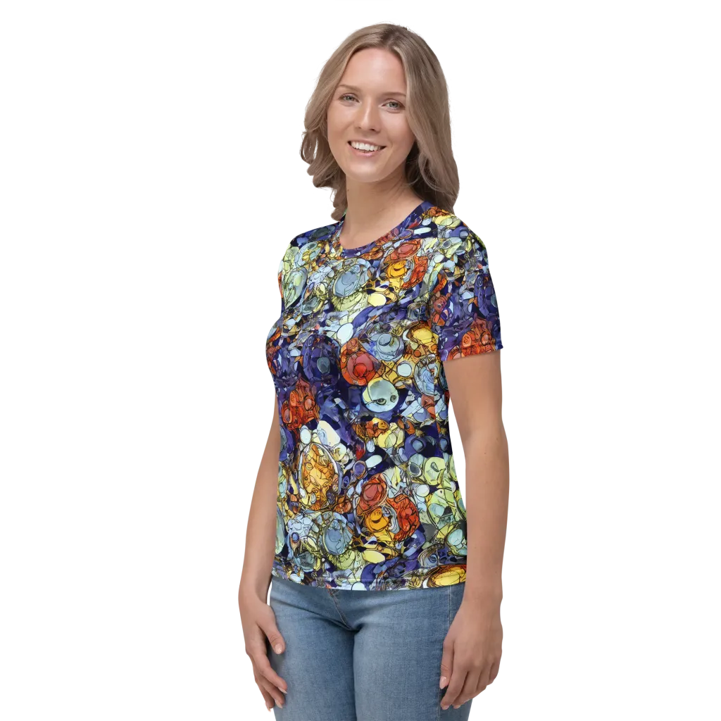 Saffron Garden on Women's Crew Neck T-Shirt — Left