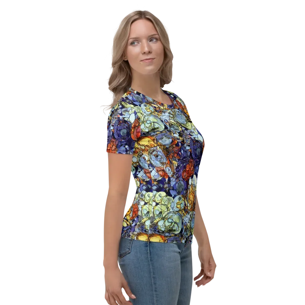 Saffron Garden on Women's Crew Neck T-Shirt — Right