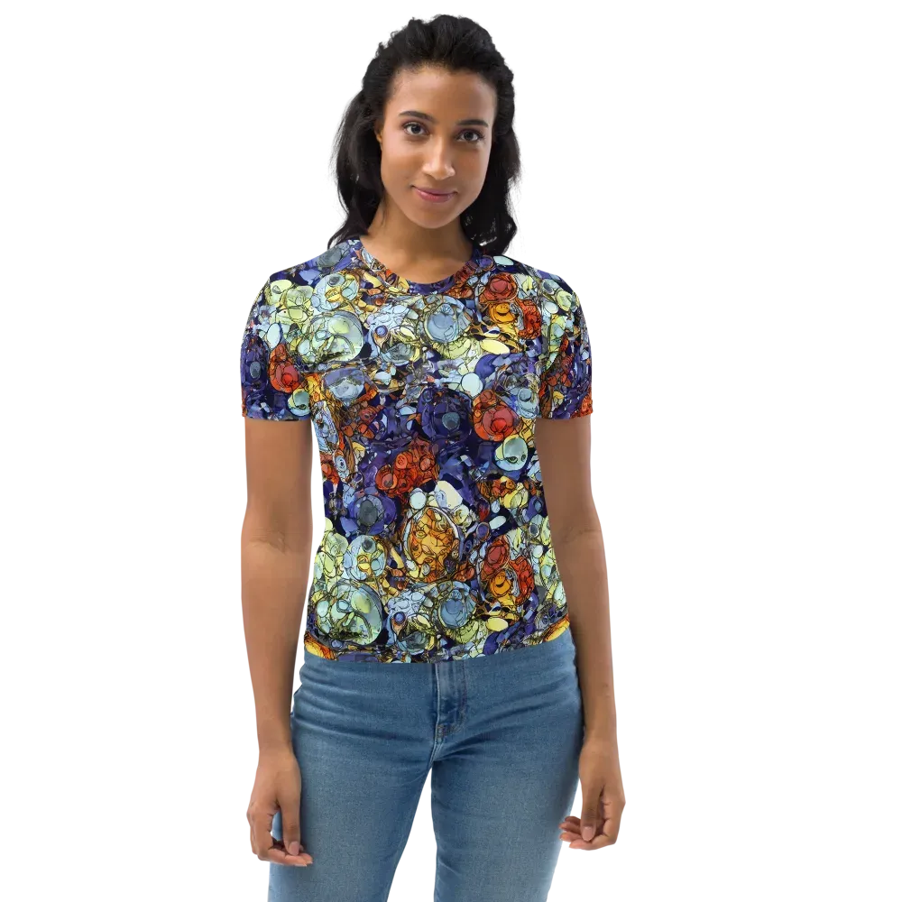 Saffron Garden on Women's Crew Neck T-Shirt — Front