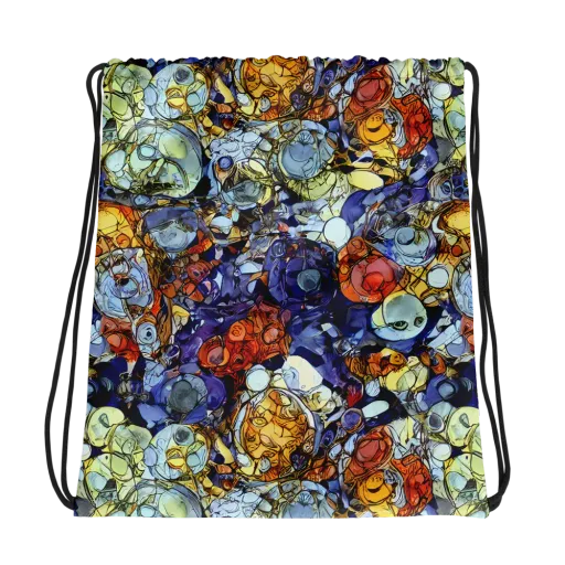 Saffron Garden on a Drawstring Bag