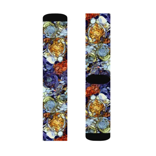 Saffron Garden on a Socks