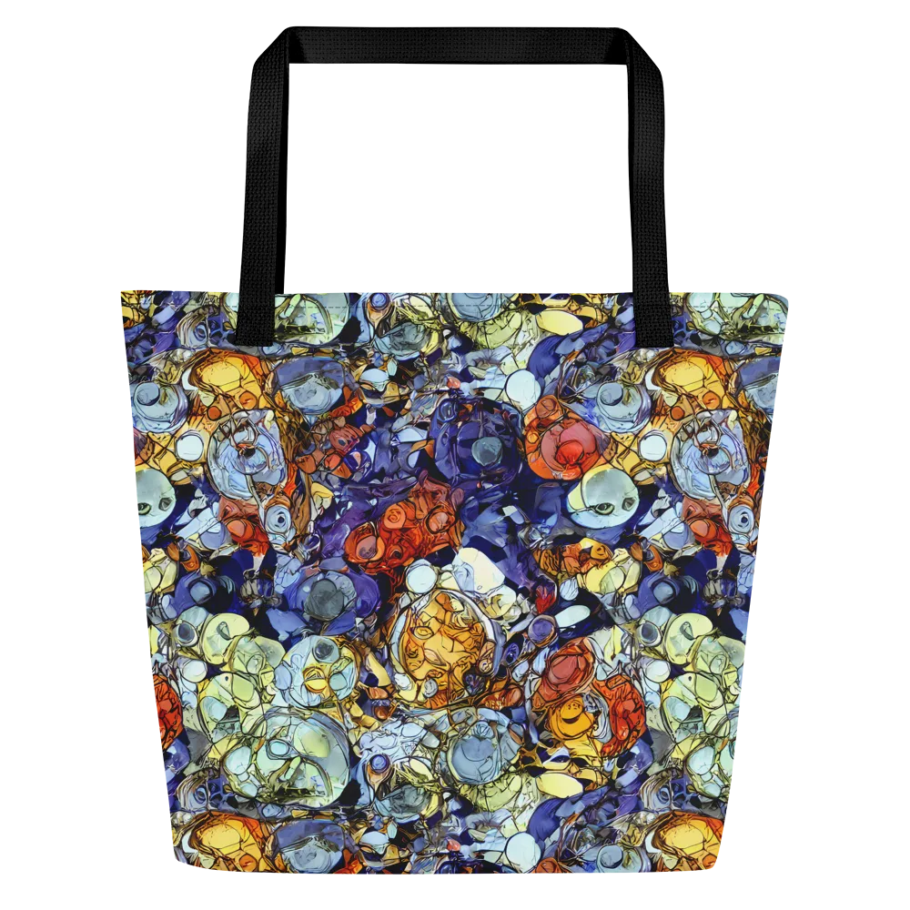 Saffron Garden on Large Tote Bag W/ Pocket — Front