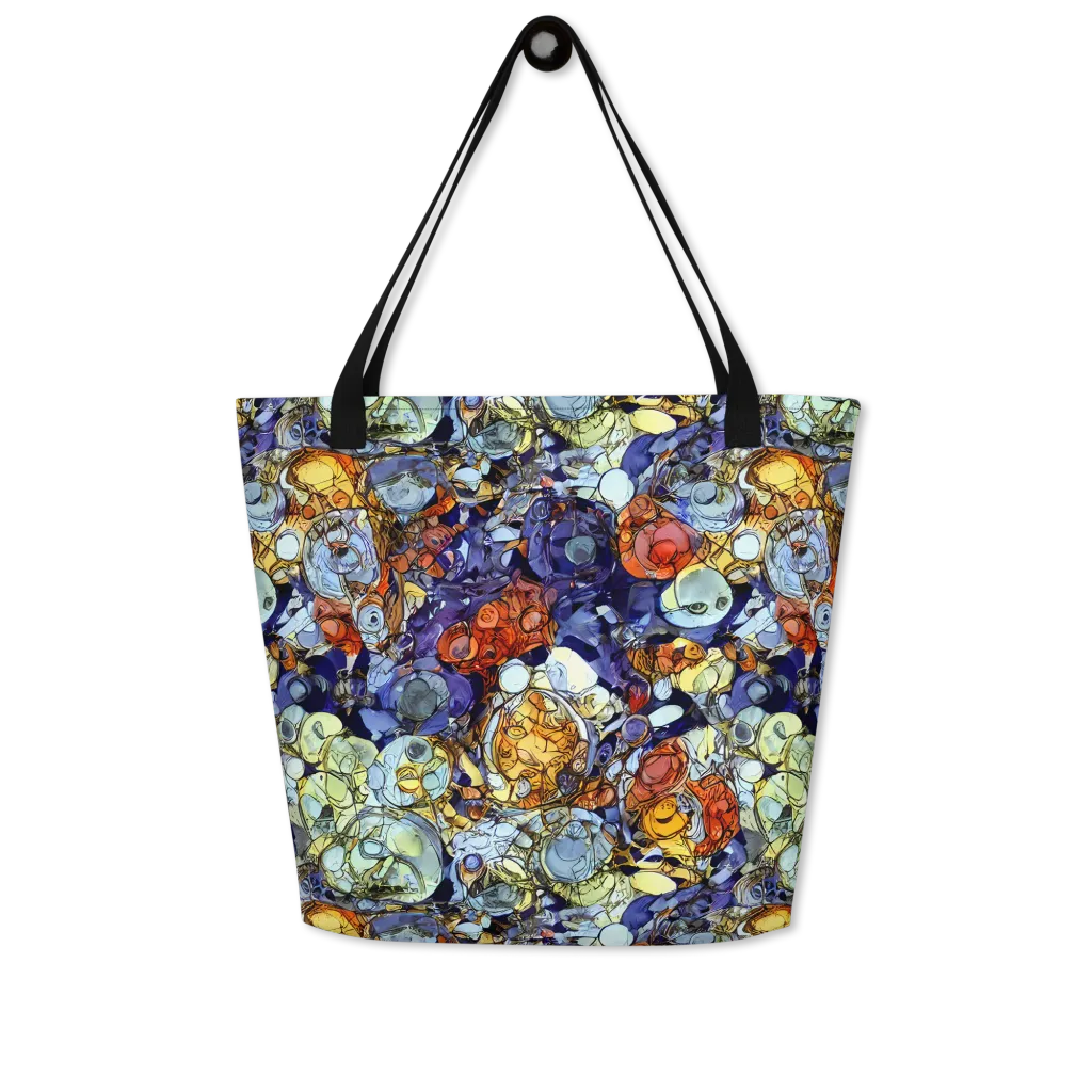 Saffron Garden on Large Tote Bag W/ Pocket — Front