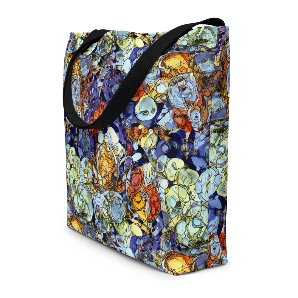 Saffron Garden on Large Tote Bag W/ Pocket — Front