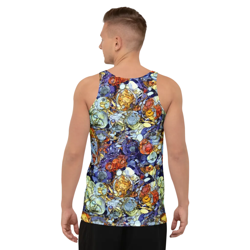 Saffron Garden on Men's Tank Top — Back