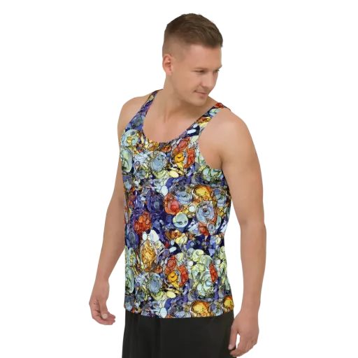Saffron Garden on a Men's Tank Top