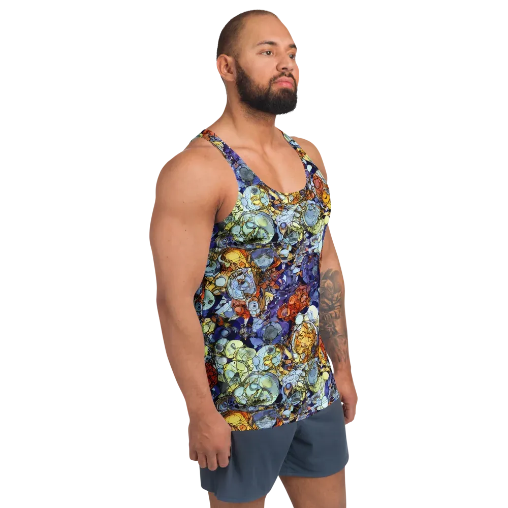 Saffron Garden on Men's Tank Top — Right Front