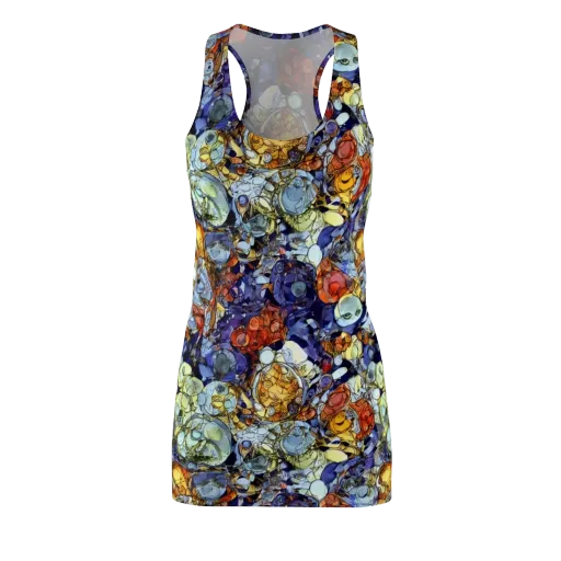 Saffron Garden on a Racerback Dress