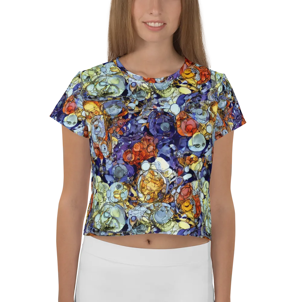 Saffron Garden on Crop Tee — Front