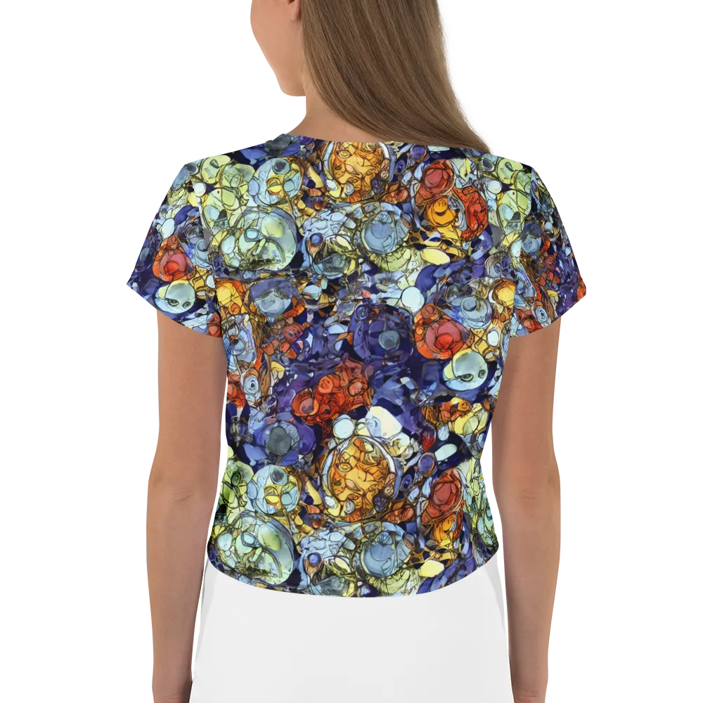Saffron Garden on Crop Tee — Back
