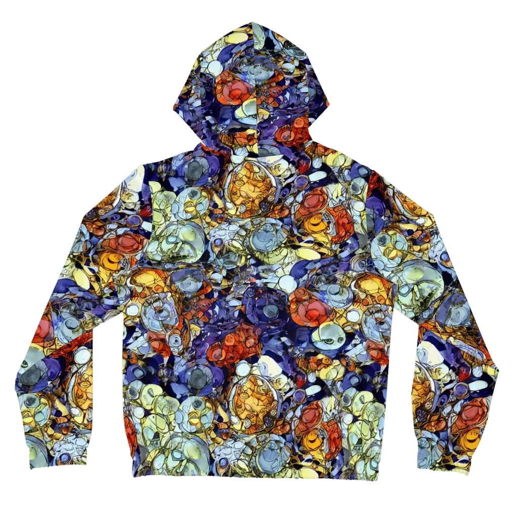 Saffron Garden on Women's Full-Zip Hoodie — Back