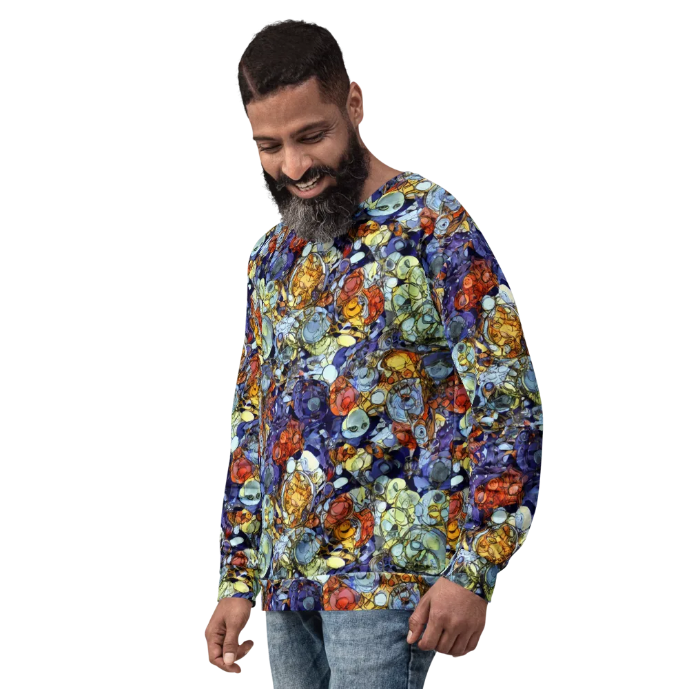 Saffron Garden on Sweatshirt — Left Front