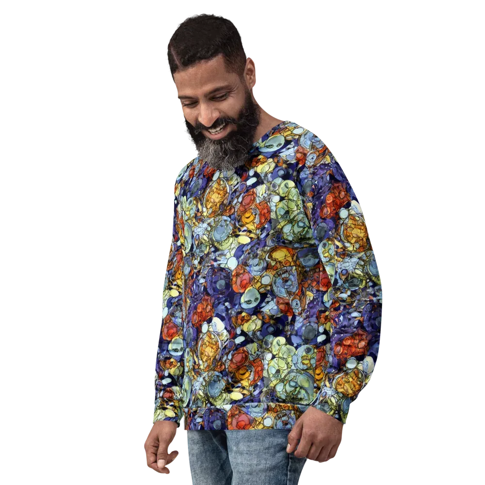 Saffron Garden on Sweatshirt — Left Front