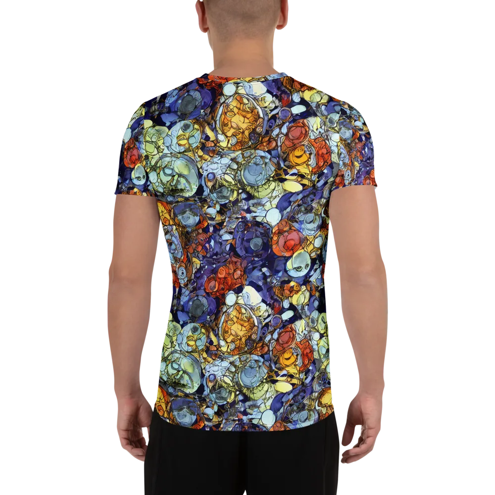 Saffron Garden on Men's Athletic T-Shirt — Back