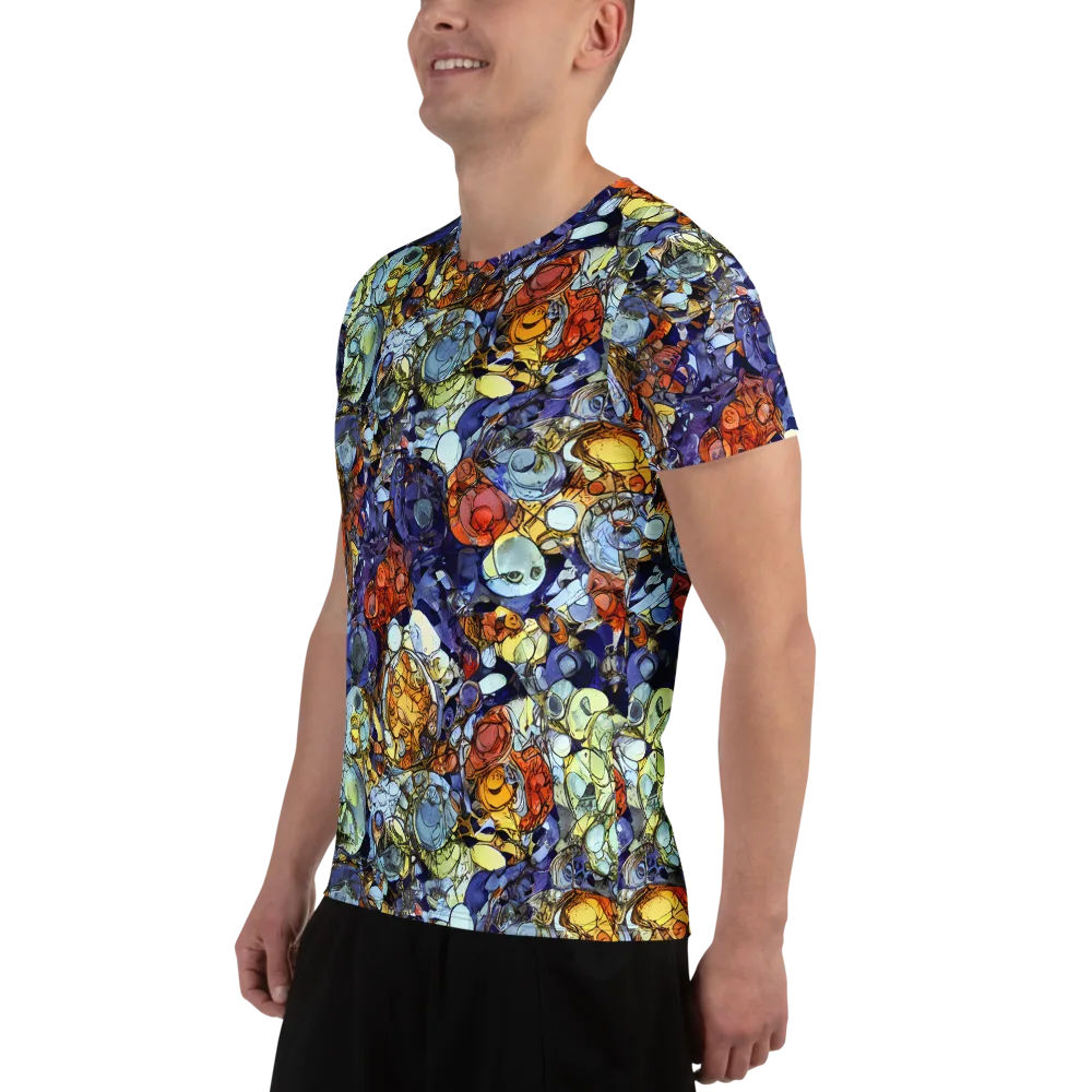 Saffron Garden on Men's Athletic T-Shirt — Left
