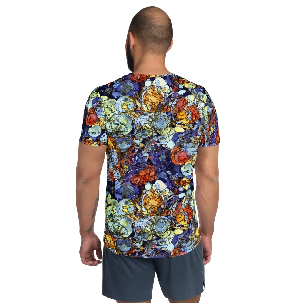 Saffron Garden on Men's Athletic T-Shirt — Back
