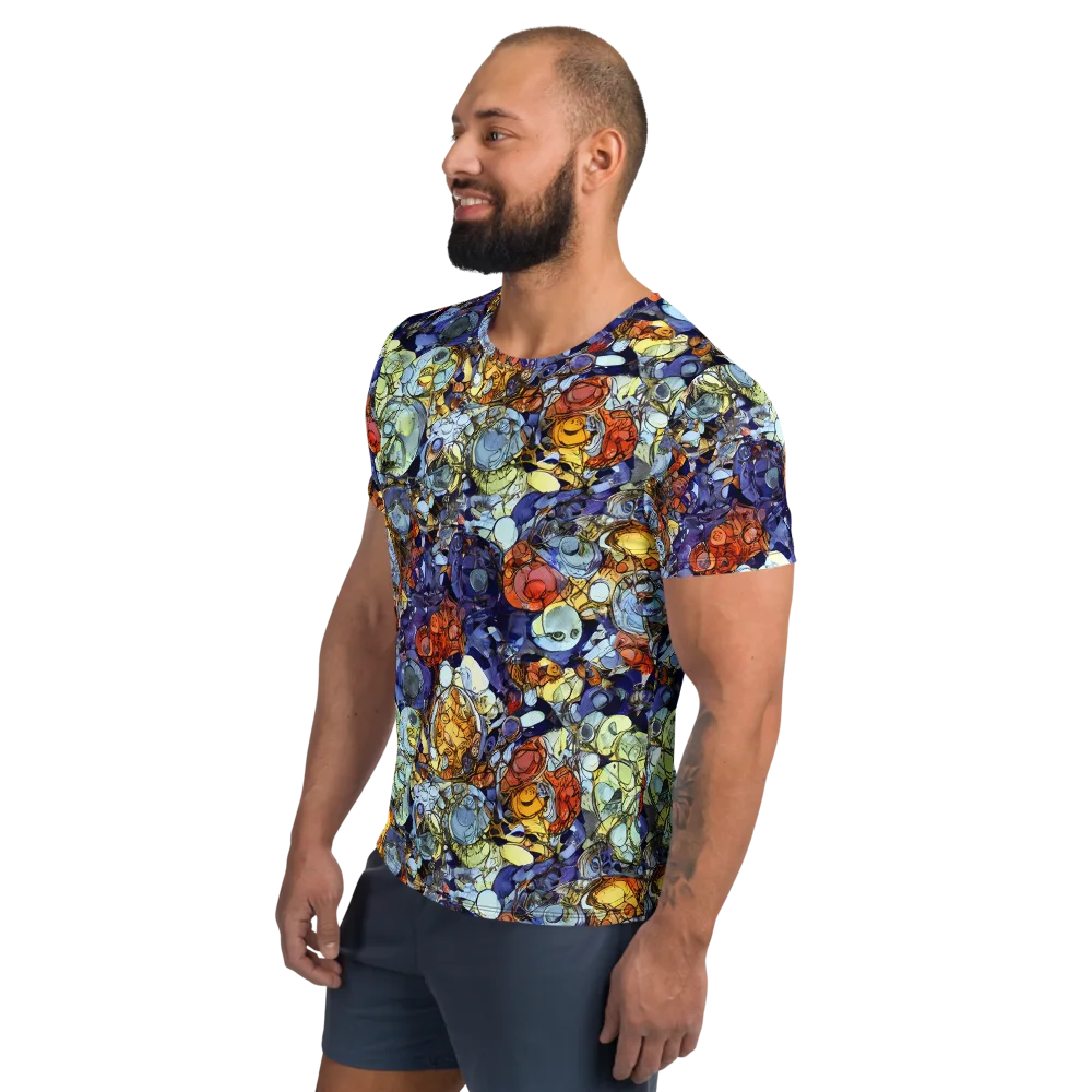 Saffron Garden on Men's Athletic T-Shirt — Left