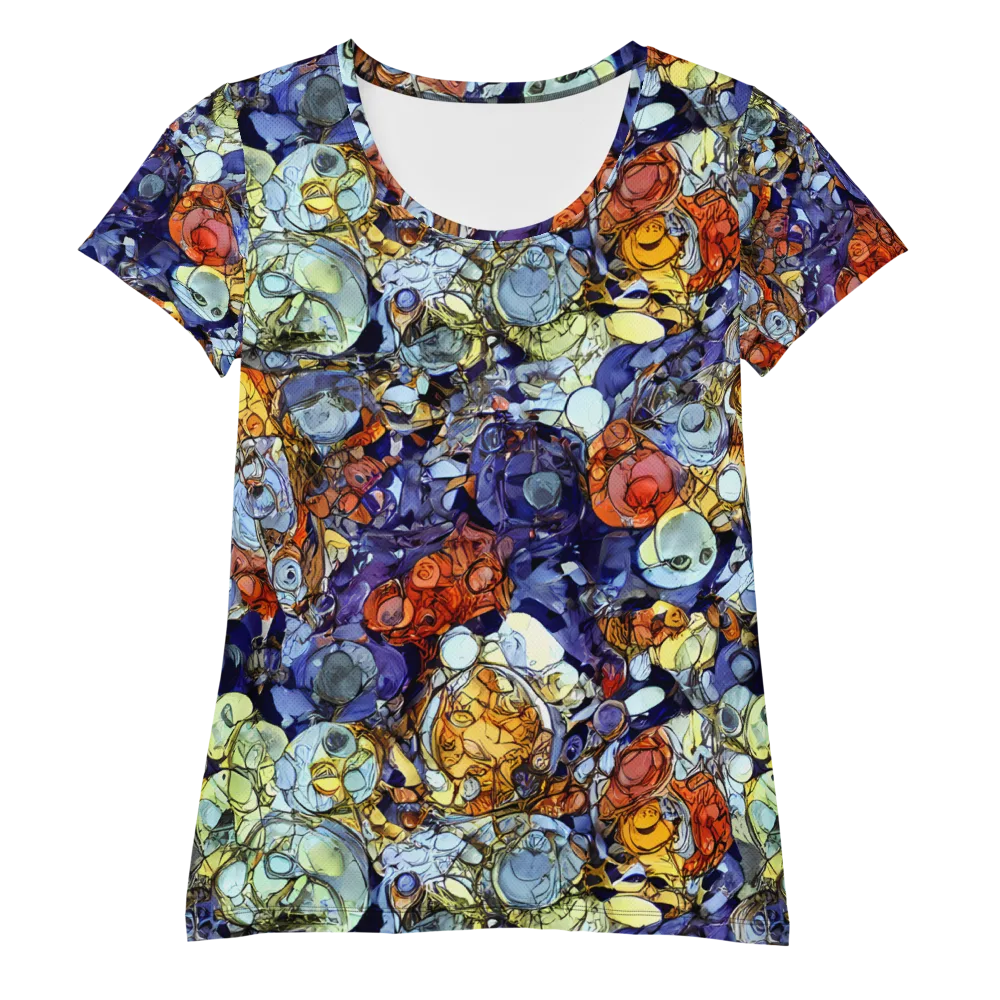 Saffron Garden on Women's Athletic T-Shirt — Front