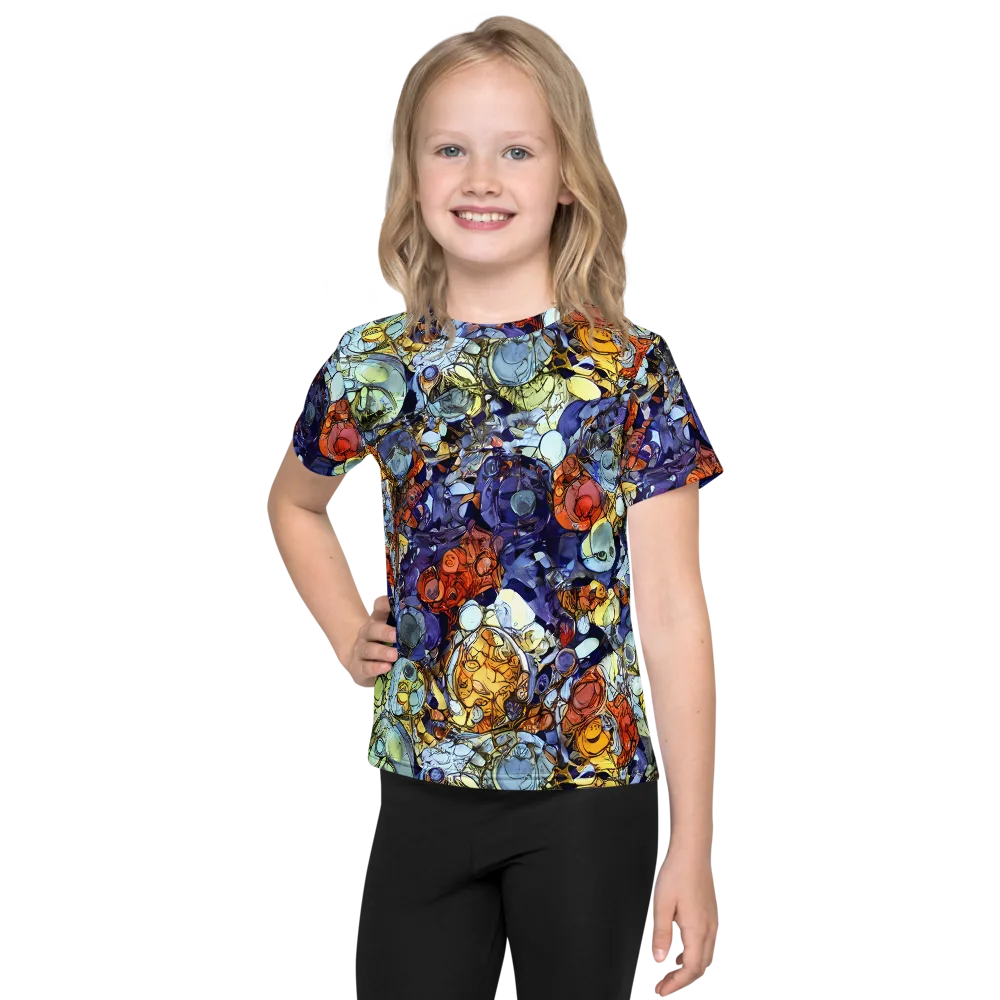 Saffron Garden on Kids Crew Neck T-Shirt — Front