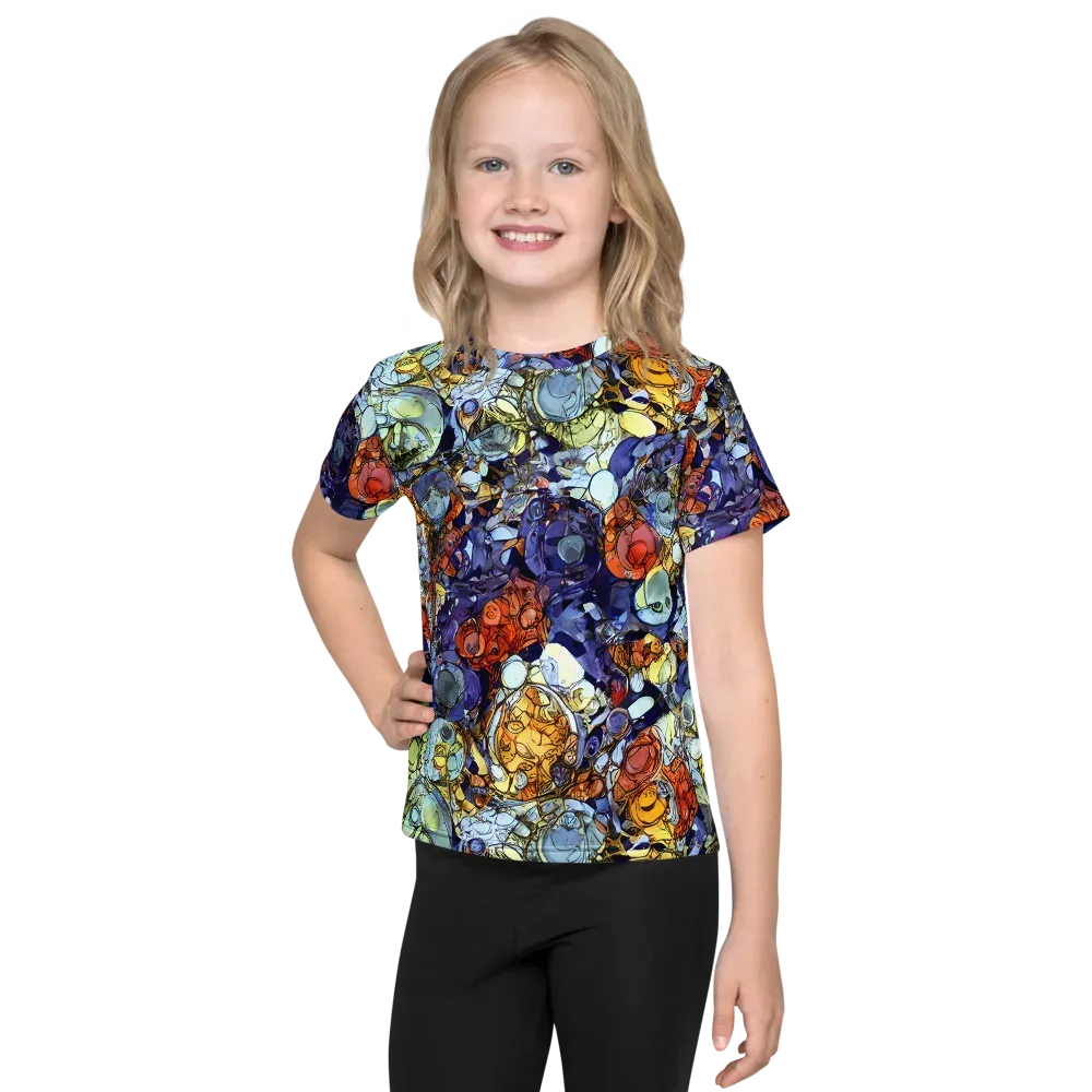 Saffron Garden on Kids Crew Neck T-Shirt — Front