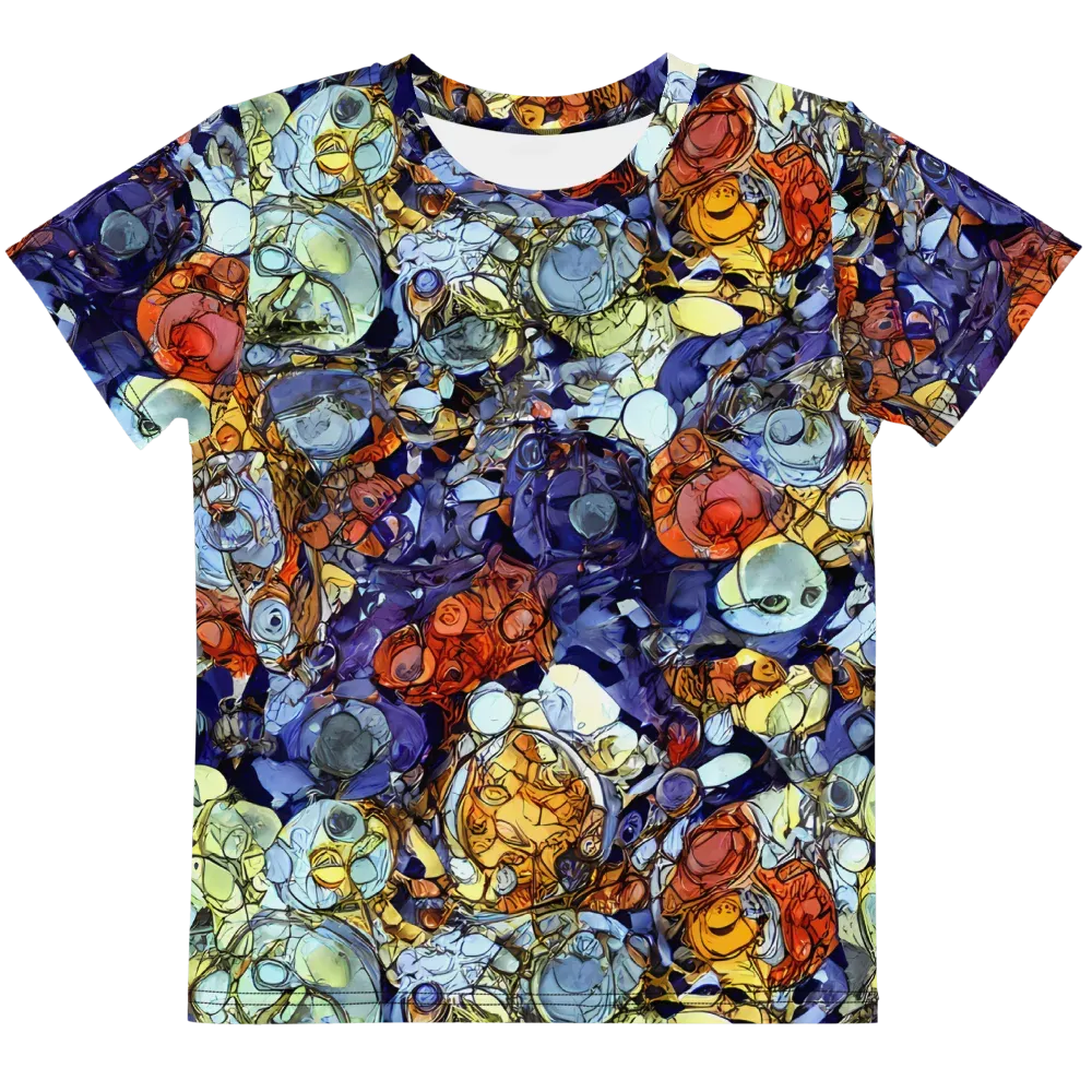 Saffron Garden on Kids Crew Neck T-Shirt — Front