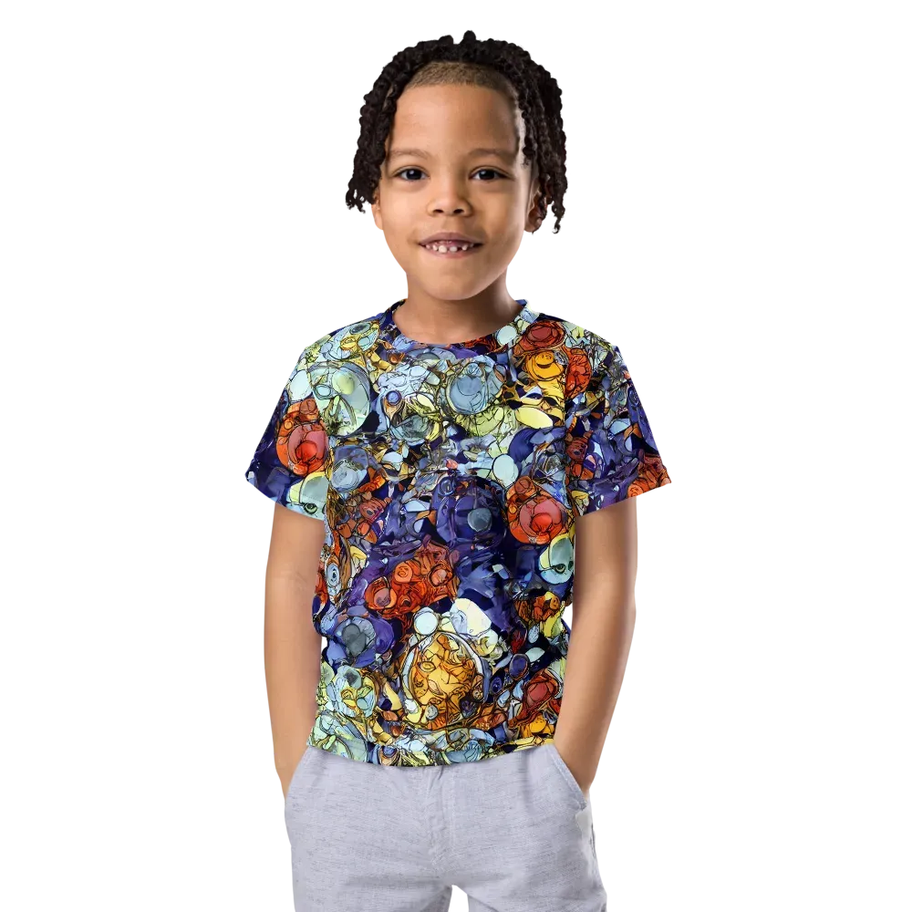 Saffron Garden on Kids Crew Neck T-Shirt — Front