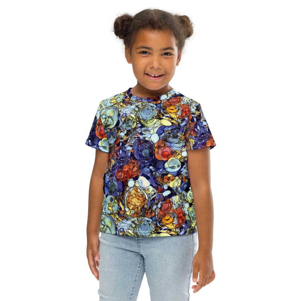 Saffron Garden on Kids Crew Neck T-Shirt — Front