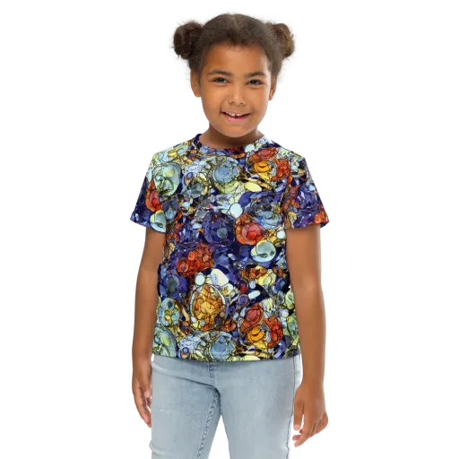 Saffron Garden on a Kids Crew Neck T-Shirt