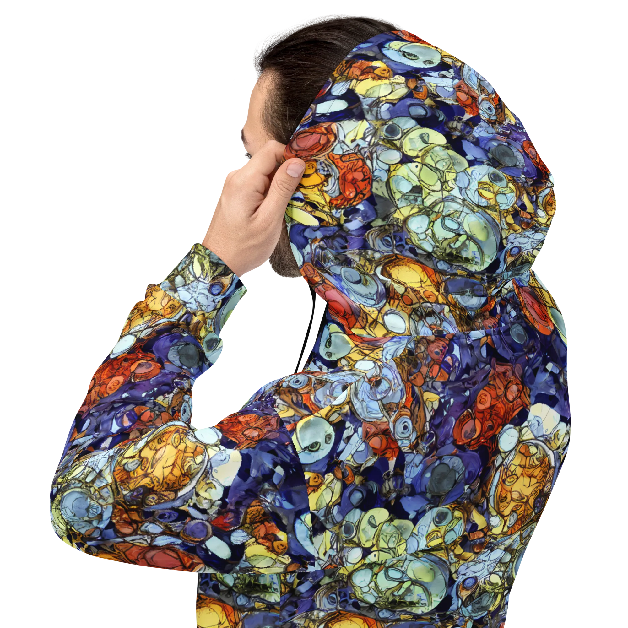 Saffron Garden on Hoodie — Back