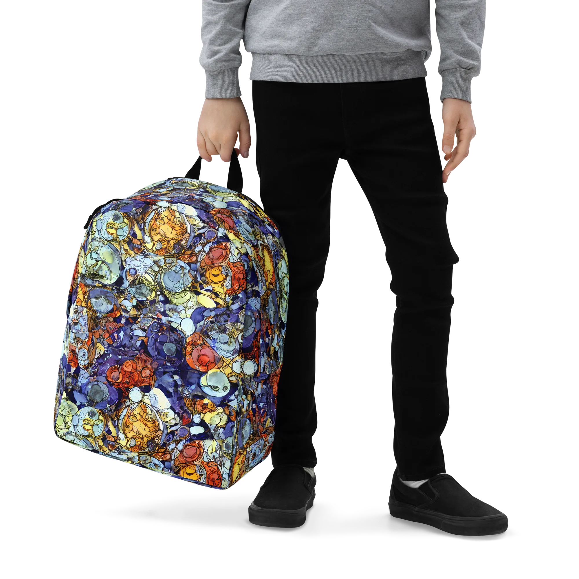 Saffron Garden on Minimalist Backpack — Zoomed-in