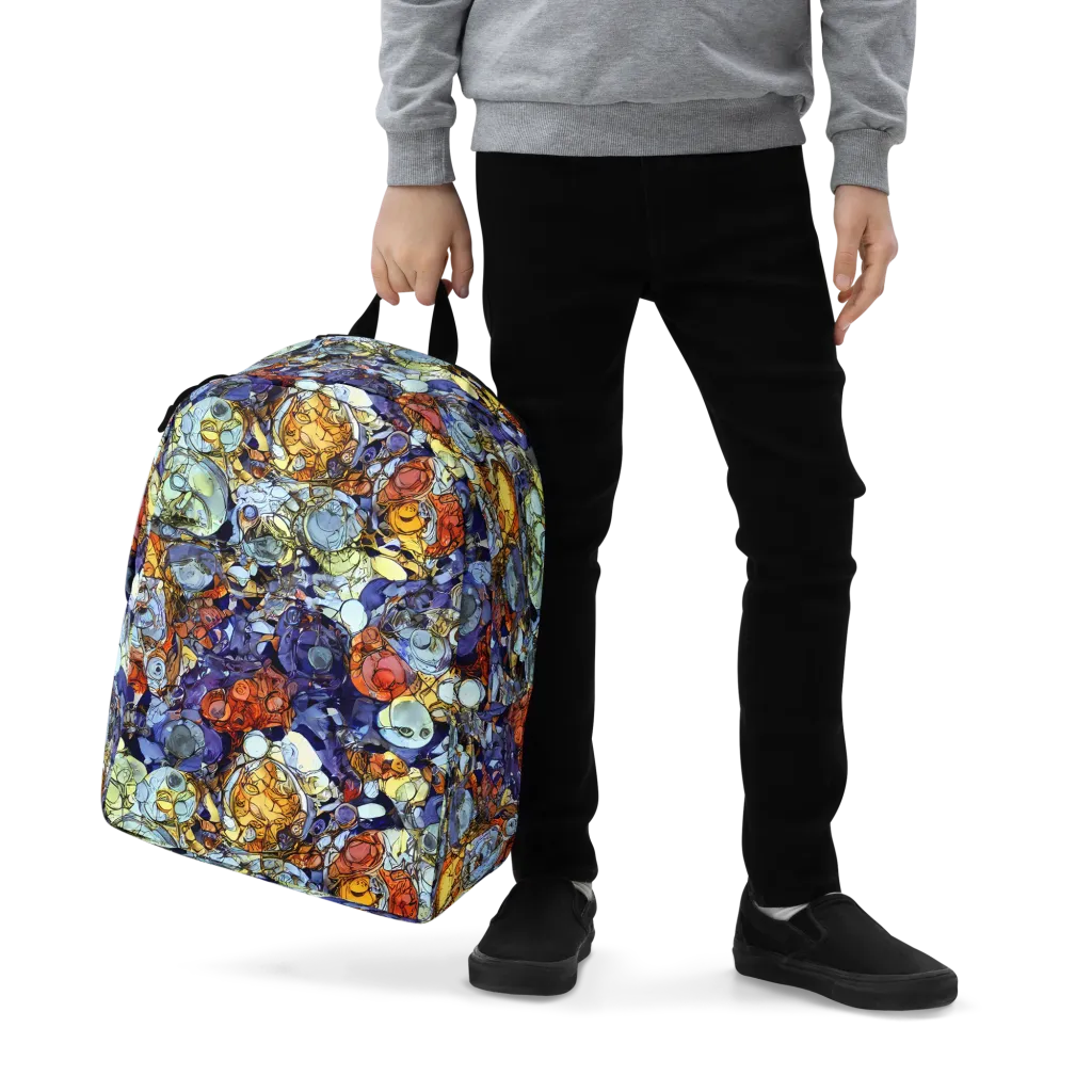 Saffron Garden on Minimalist Backpack — Zoomed-in