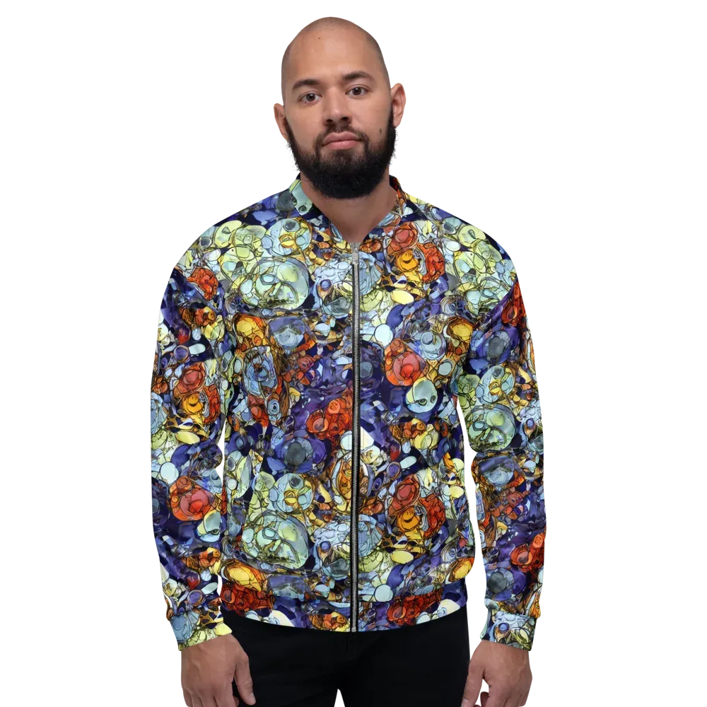 Saffron Garden on Bomber Jacket — Front