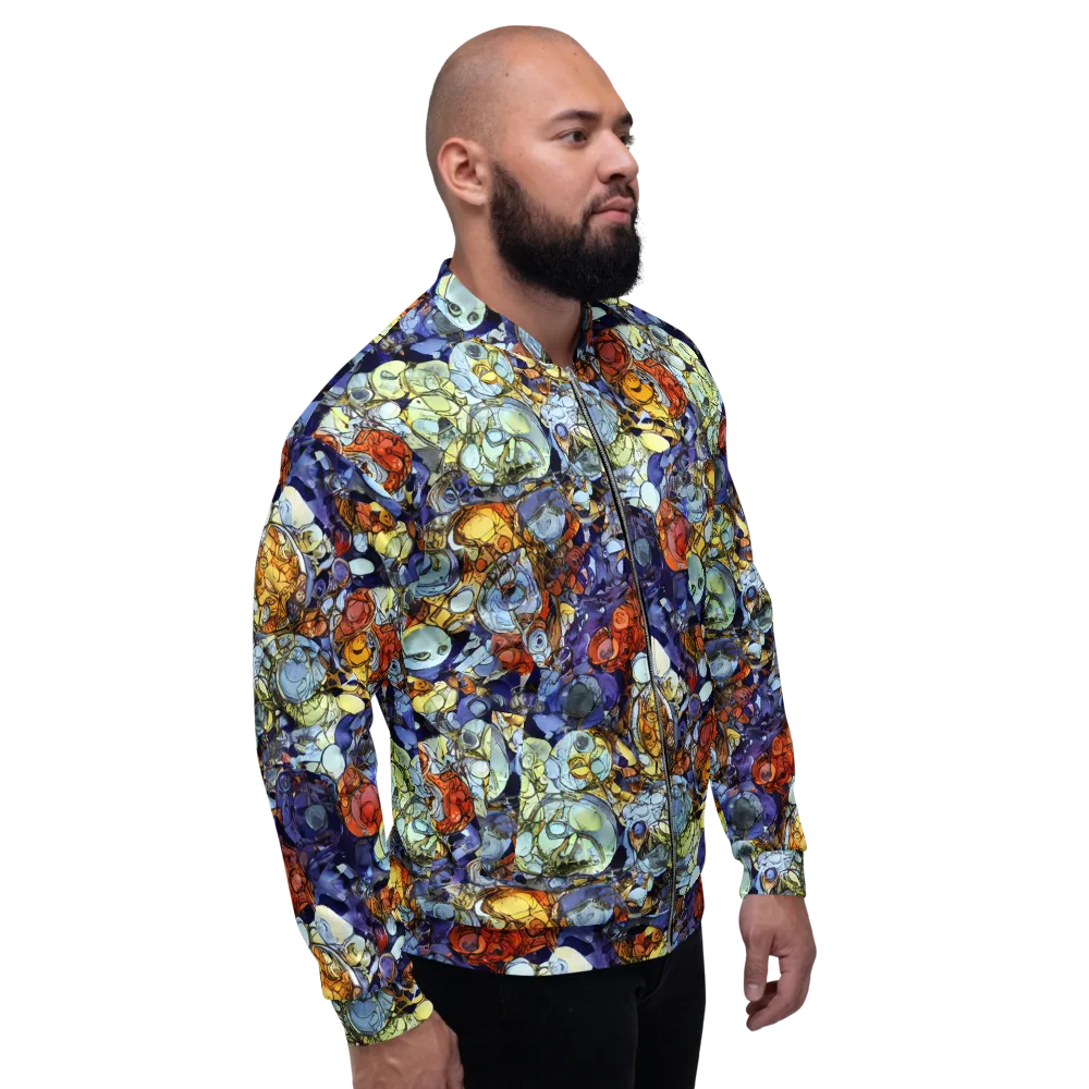 Saffron Garden on Bomber Jacket — Right