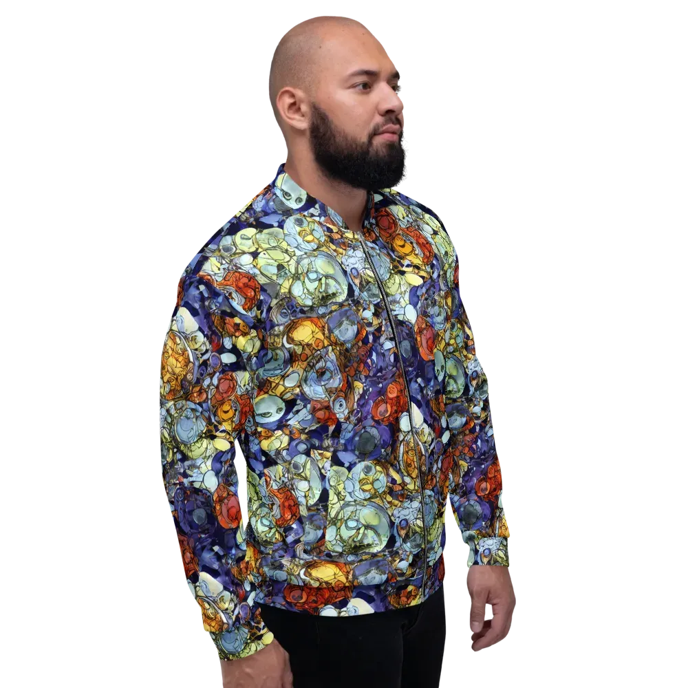 Saffron Garden on Bomber Jacket — Right