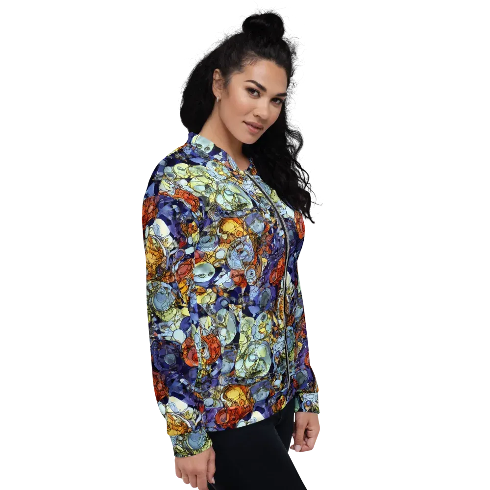 Saffron Garden on Bomber Jacket — Right