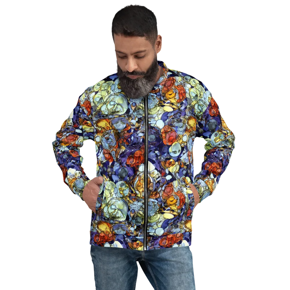 Saffron Garden on Bomber Jacket — Front