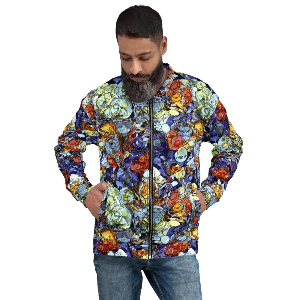 Saffron Garden on Bomber Jacket — Front