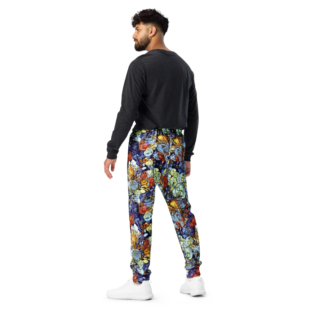 Saffron Garden on Men's Joggers — Back