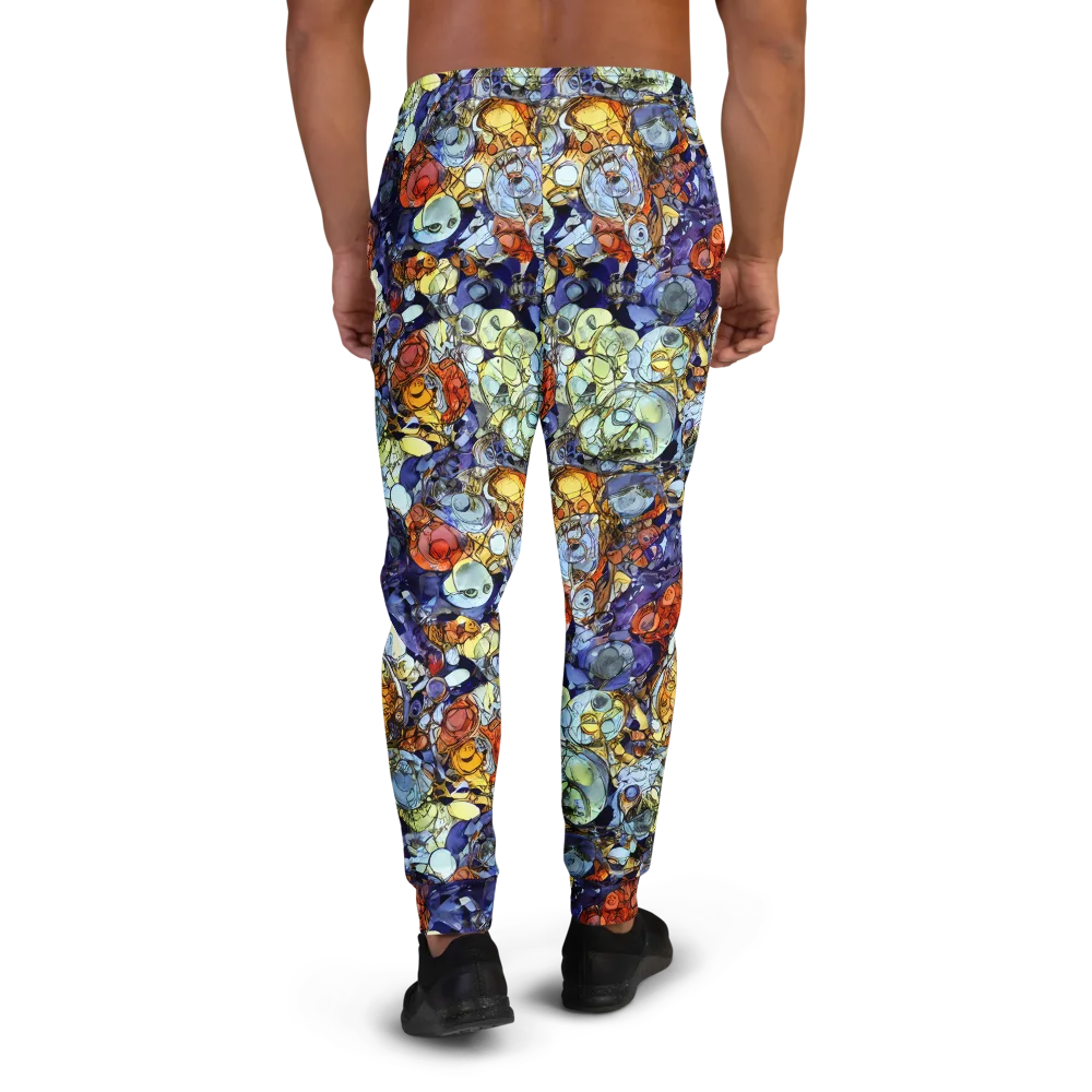 Saffron Garden on Men's Joggers — Back